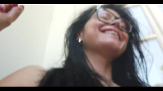 Masturbate I Need Smoking on Balcony Plus Small Close-up View on My Hard Nipples