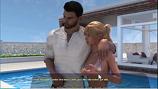 Haley Story #14 - Adriana and Haley had a sexy moment at the swimming pool...Johannes fucked Adriana.