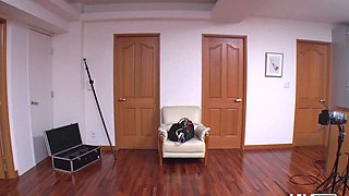 JAV888 Busty Noriko Igarashi takes on four dicks
