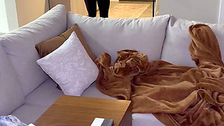 Step Mom Catches Step Son Masterbating And Helps Him Cum!