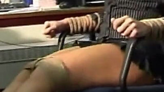 Secretary Tied to Chair Tapegagged