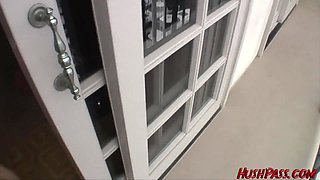 Hotel room fuck with a kinky, inked-up teen who looks so tight