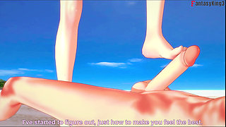 Makima Hot Ahegao Sex on the Beach - Chainsaw Man