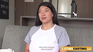 Big Tit Latina MILF Takes Raw Dick Deep in Casting POV