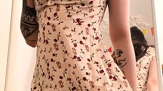 Cute curly brunette solo webcam masturbation