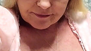 Just Her Panties and Her Fingers Make Her Cunt Explode