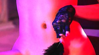 Petite sexy Vietnamese babe strips nude