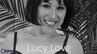 Small Tits, Large Nippled Stepmom Lucy Love Masturbates With Her Big Toys Until She Climaxes