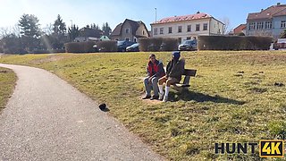 Hunt4k. such a supreme fuck for cash in the car