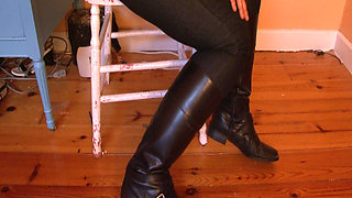 Worship My Riding Boots with Your Tongue