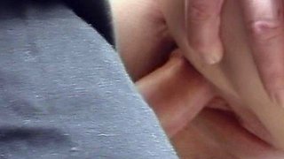 Busty blonde slut gives big cock a juicy blowjob in POV