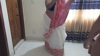 (tamil Hot Aunty Saree Striping) Desi Aunty Ko Jabardast Chudai - Hindi Clear Audio