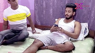 3some orgy with chubby indian MILF