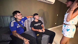 My Ex Girlfriend Wanted to Try Something Different, I Called My Best Friend to Make Her First Hot Threesome!
