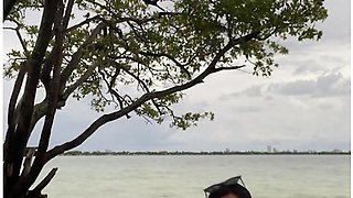 Alone Of The Beach Luna Star Strips Nake And Shakes Her Ass