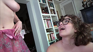 Secret Threesome with Teen Step Stepsisters - Gracie Gates X Leana Lovings - Family Therapy - Alex Adams