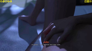 My Pleasure 10: Julian Watches Julia Finger Pussy Moaning His Name Kitchen Boobs