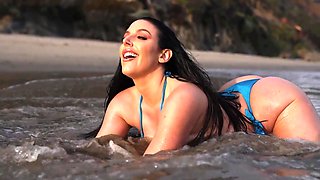 Angela White Services Monster Cock With Her Perfect Ass, Mouth and Tits - AnalTrixxx