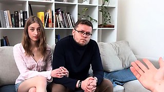 Russian Teen Sasha Cheats with Intense Anal POV Cuckold