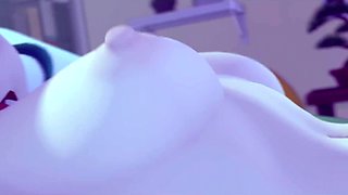 Busty teen girl gets her trimmed pussy and tight butthole pounded cartoon