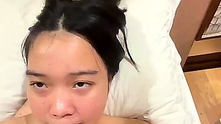 Asian teen massage special handjob and blowjob