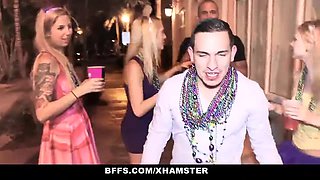 Bffs - mardi gras sluts show and bang on bourbon street