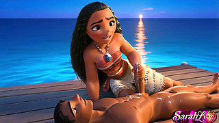 Moana's Love Story - Ai Animation Asmr