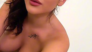 Big-titted Teenage Luvs Blowing Thick Large Meatpipe - POINT OF VIEW Oral job