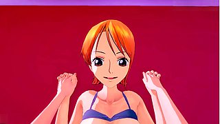 Anime, titty fuck, deep throat