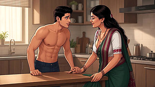 Sujatha Aunty Hits Balu Again While Husbend in House
