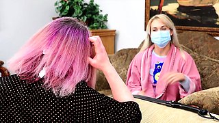 Femdom fetish strap porno