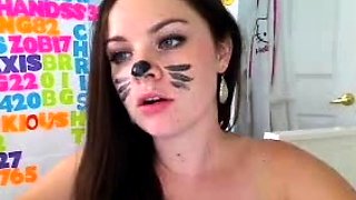 Cute blonde amateur webcam teen masturbating