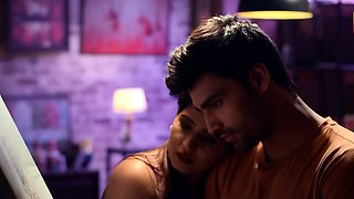 Indian pair celebrating their anniversary in bedroom