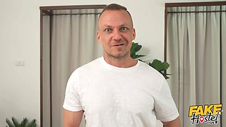 Faux hostel - milf Nathaly Cherie and her Big Tits in Anal Sex pumping by Big Cock around the pool