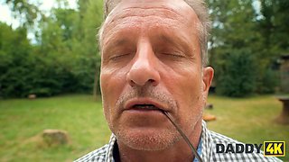 Daddy4k. sperm donation revved out as an outdoor activity