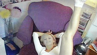 Freaky blonde has A kinky foot fetish