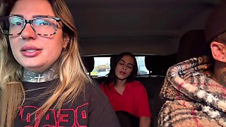 Brazilian Gas Station Hottie Ditches Job for Porn Stardom and Flashes Massive Tits in Speed Dating