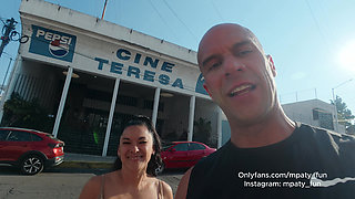My Wife and Strangers Public Blowbang, Gangbang, Bukkake, and Anal Creampie at an Adult Theater