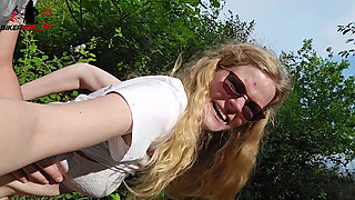 Horny Outdoor Fuck in the Field with Huge Facial