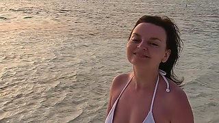 Femdom in Paradise Outdoor Worship on the Beach