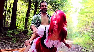 Russian redhead babe ashley hardcore creampie sex on Couch