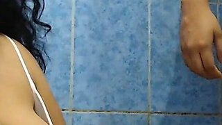 The Best Video of Two Stepsisters Pissing on Each Other and Both Being Urinated by the Husband Ending up Taking a Lesbian Shower