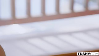 Crazy redhead girl wanted her first anal time to be special!