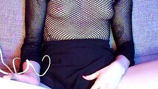 Small Titted Chick In Black Lingerie Fucking