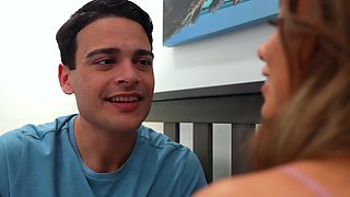 Jealous teen stepsister sabotages her stepbrother his plans