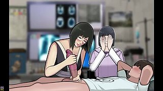 Konoha MILFs #9: Perverted Doctor Jerks Me Off in Front of My Stepmom and Makes Me Cum Hard - EroticGamesNC