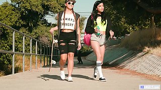 Webyoung Bare Swim & Girl-girl Bang-out With Nubiles Gia Derza, Savannah Sixx