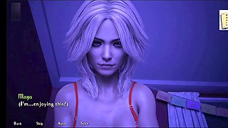 College dorm uncensored cartoon fun with a blonde teen