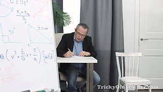 Innocent student gets her labia banged by schoolteacher