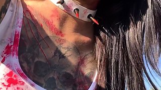 Fetish babes outdoors